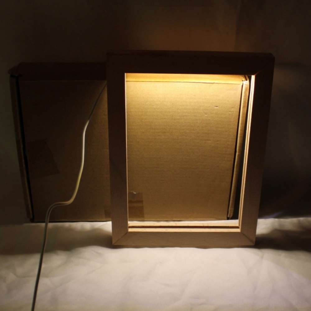 LED Lights Wooden Photo Frame - Picture 8 of 15